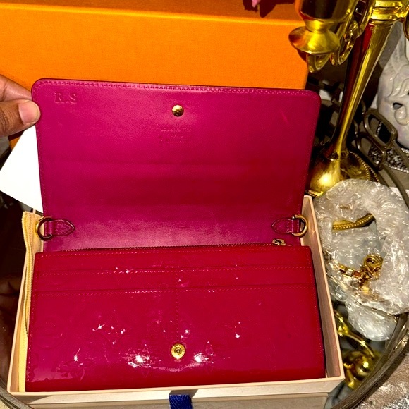Louis Vuitton Portefeuille Sarah Pink Vernis Long Wallet 🩷 - Picture 12 of 15